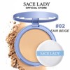 SACE LADY Oil Control Face Powder,Waterproof Setting Powder,Talc-Free Matte Face
