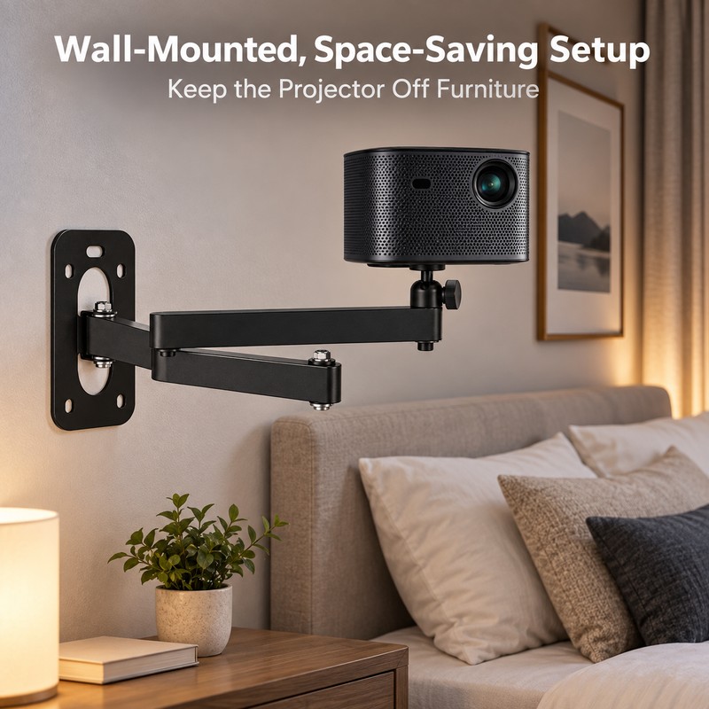 Foldable Projector Wall Mount for Home & Office – Adjustable