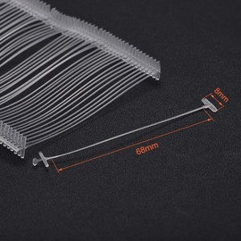 White Tagging Barbs Clothing Garment Tagger Gun Fasteners Refill Pin Price Tags Standard Paddle 65mm 2.5 Inch (Pack of 1,000)