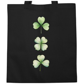 Baumwolltasche - St. - Kleeblatt St Patricks Day I Glücksbringer Geschenk Irisches Kleeblatt Geschenk I Saint Patricks Day Glücksklee Irisch I Irland Kostüm Kleeblatt Ireland - Unisize - Schwarz