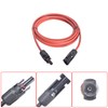 Timunr 1 Pair 15 Ft Solar Panel Extension Cable Wire