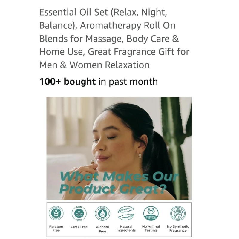 Benatul Essential Oil Roll Ons Set Of 3