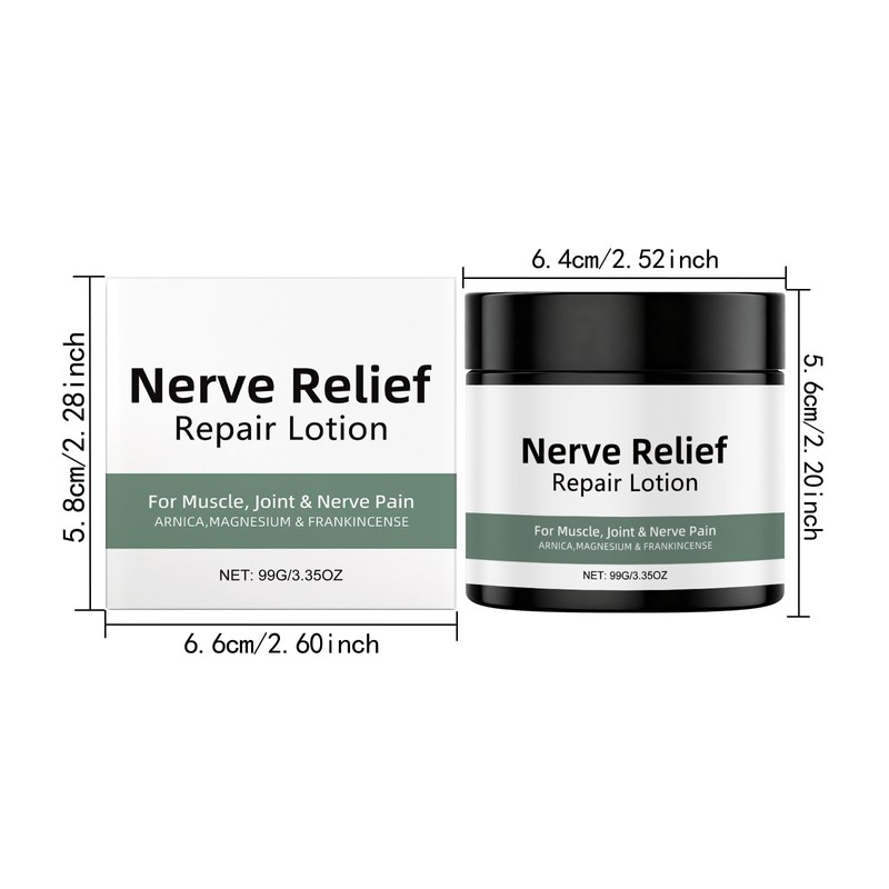 HuaQing Arnica Nerve Formula Cream, Fast Absorbing, Non-Greasy Topical for