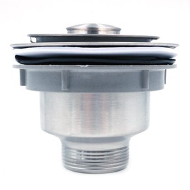 CENPEK 2pcs Kitchen Sink Drain Strainer Assembly, Stainless Steel Sink Stopper Strainer Basket, Sink Collection Strainer Waste Stopper