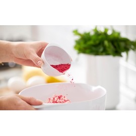 Rosti Margrethe Mixing Bowl, 2 Litres, Shatterproof Bowl, Baking Bowl, Yeast Dough Bowl with Good Handle, Recyclable Plastic Dough Bowl, White