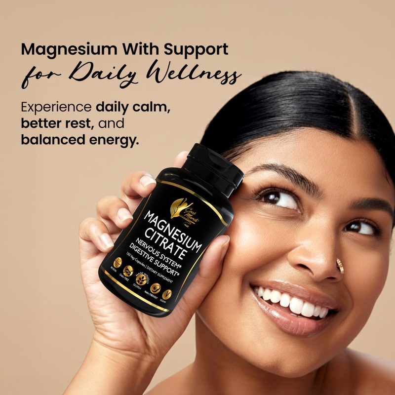 Cocó March N.M.D Magnesium Citrate 500mg per Serving, Gluten Free,