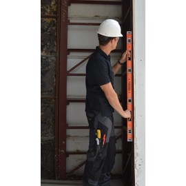 Johnson Level & Tool 1254-2400 Magnetic Heavy Duty I-Beam Aluminum Level, 24", Orange, 1 Level