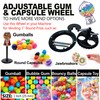 Gum Dispenser Wheel for Gumball Machines - Adjustable Gumball Wheel