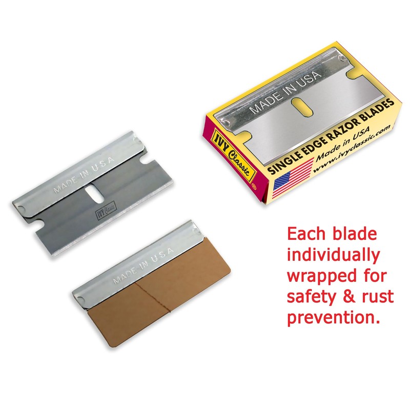 IVY Classic 11180 Single-Edge Razor Blades, USA, 10 Pack