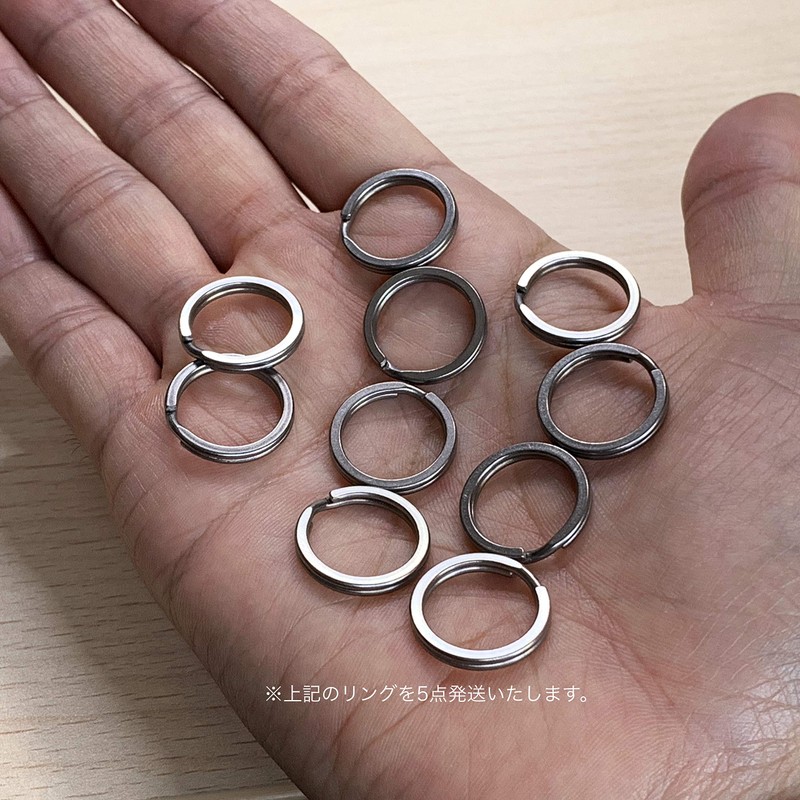 [Clan] Titanium Key Ring Set, Lightweight, Rustproof Key Ring (Diameter