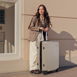 Eeeza Expandable Luggage Sets 5 Piece,Suitcases with Wheels,ABS Hard Case Luggage with TSA Lock Spinner Wheels,Carry On Luggage Set (5 Piece Sets (20"/24"/28"/DB/TB))