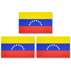 JBCD Venezuela Venezuelan Flag Magnet Decal - for Car SUV Truck, 3 Pack, 3x5 Inches