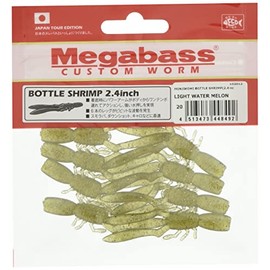 メガバス(Megabass) ワーム ワーム 本仕込 BOTTLE SHRIMP(ボトルシュリンプ)(2.4inch) ライトウォーターメロン 38393