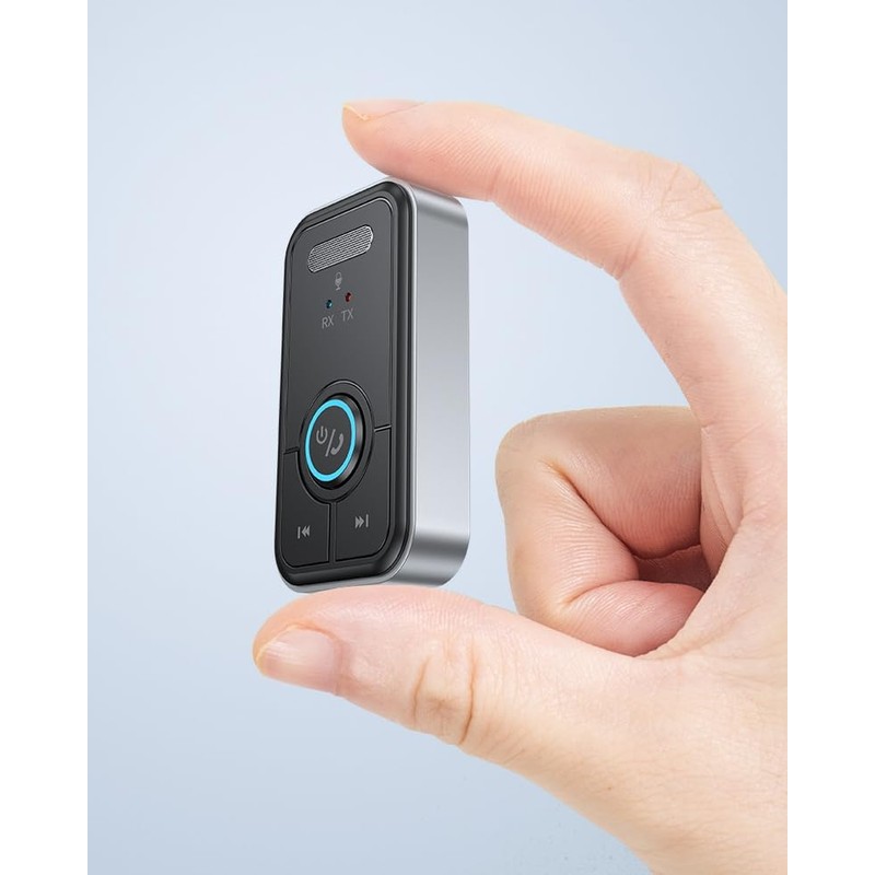 Bluetooth 5.3 Car AUX Audio Adapter Receiver Transmitter AUX Wireless