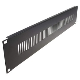 kenable Blanking Plate Vented 2U for Comms Data Cabinet Rack 19 inch Black