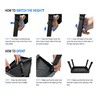 Step Stool, Adjustable Folding Step Stools for Adults and Seniors,