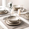 AmorArc Ceramic Dinnerware Sets,Handmade Reactive Glaze Stoneware Plates and Bowls