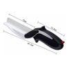 Clever Cutter Tijeras 2 En 1 Para Cocina Cuchillo Y