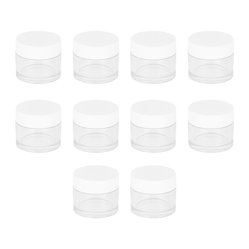 10Pcs 20g Round Empty Container Jar Refillable for Cream Cosmetic