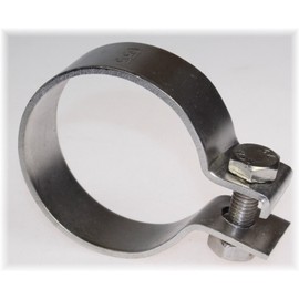 1 x 68.5 mm DIN Clamp Galvanised Steel 2.70 Inch Exhaust Clamp Wide Band Clamp