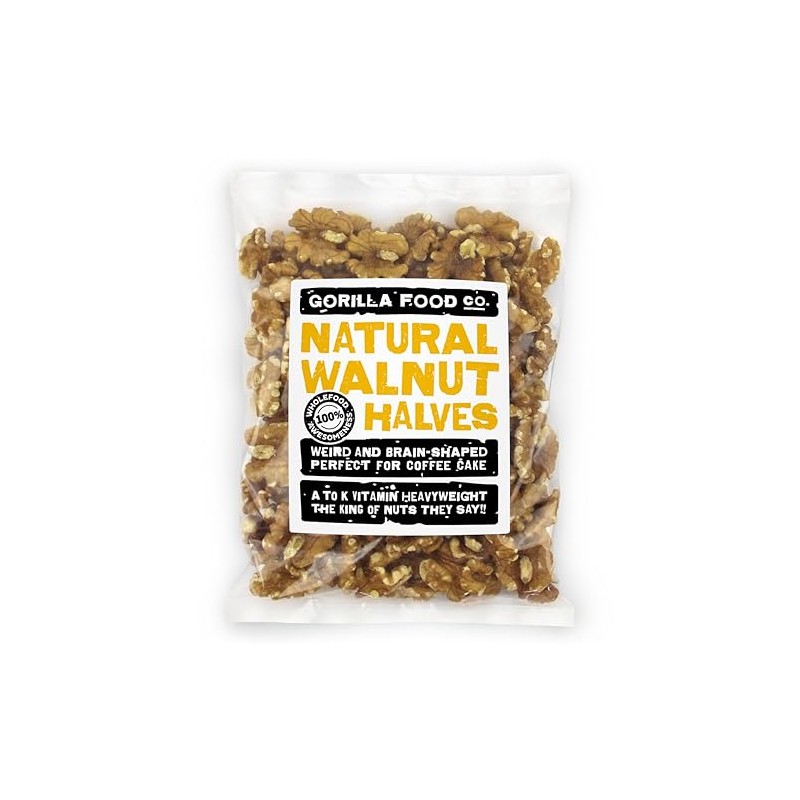 Gorilla Food Co. Natural Walnut Halves - 200g