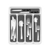 Oriental riverkit Cutlery Tray with 5 Compartments, Non-Slip Plastic Cutlery