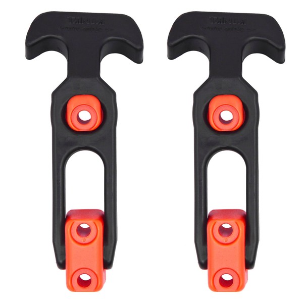 2PCS Flexible Rubber Hood Latch, T-Handle Hasp Draw Latches, Catch