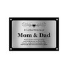 Beautifully Engraved Mom & Dad Memorial Plaque - Indoor and