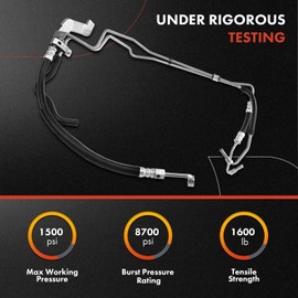 A-Premium Power Steering Pressure & Return Hoses Line Assembly Compatible with Nissan Frontier 2001-2004, Xterra 2001-2004, 3.3L, Pump to Rack/Gear to Reservoir/Cooler