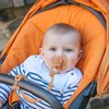 Eoopoon 4 Pack Toy Safety Straps, Stretchable Silicone Pacifier Chains,