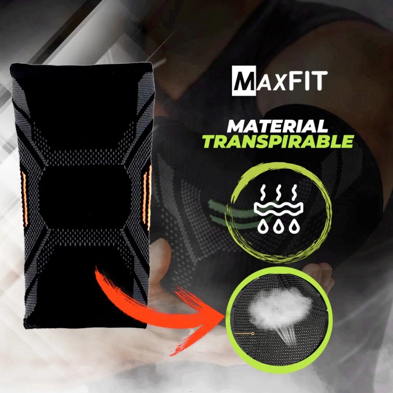 Par Codera Elastica Compresion Deportiva Lesion Maxfit Hz006