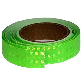 Green Reflective Tape for Bikes 1" x 15ft, Waterproof High Visibility Warning Safety Adhesive Tape, Outdoor Reflective-Stickers,External Accessories Safety conspicuous with Reflective Strip.