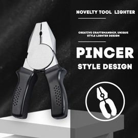 TSQERPFZ Creative Tools Novelty Butane Lighters Refillable Cool Soft Flame Lighter Unique Lighter for Men Candle Birthday Gifts BBQ (No Butane Fuel) (#07)