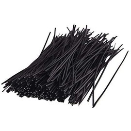 LAVZAN Twist Ties/Twist Tie/Cable Ties/Cable Tie (8"/1000pcs, Black)