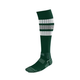 EvoShield Men S Striped Game Socks, Dark Green, Medium US