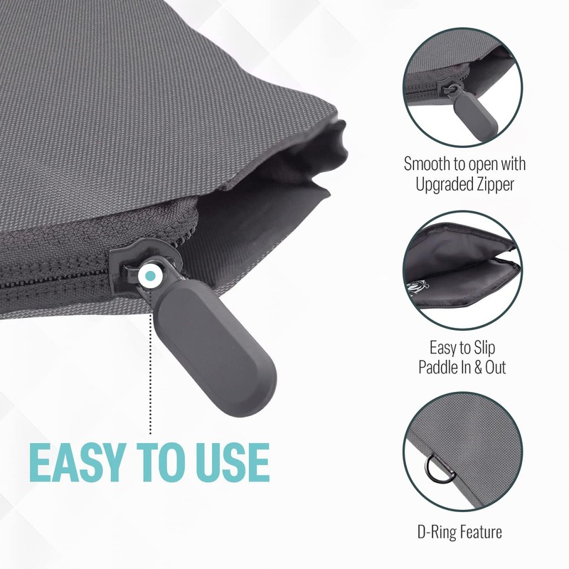 Palms-O-Aces Pickleball Paddle Cover (Gray)