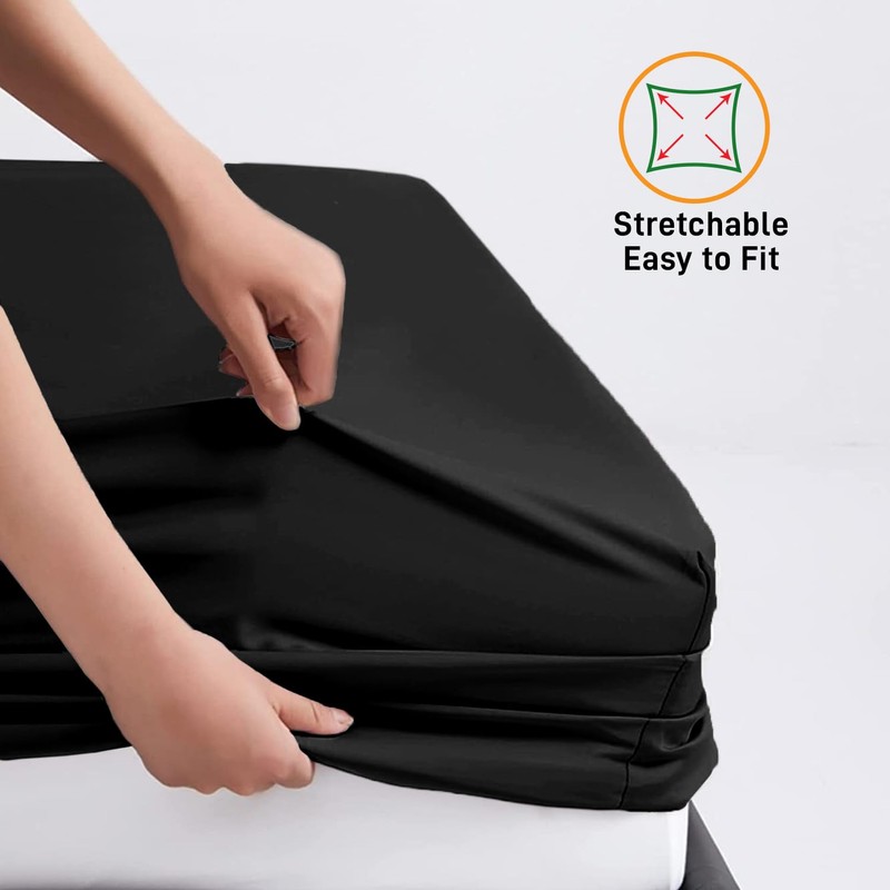 My home store Fitted Sheet - 25 cm Extra Deep