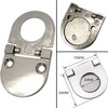 CTRICALVER 4PCS Flush Ring Pull Zinc Alloy Cabinet Drawer Pull