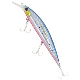 TSURINOYA Fixed Low Center of Gravity Heavy Sinking Minnow 4.3 inches (110 mm) Blue Flounder Yellowtail Flounder DW125 (B-Sardine)