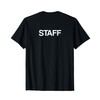STAFF Back Print Back Lettering Staff T-Shirt