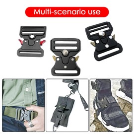 25/32/38/50mm Metal Tactical Buckle Tactical Belt Buckle, Quick Release Buckle Buckle Clasps Buckles Clips Accessories (1Pack, 50mm /2inch)