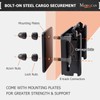 MorScan 4 Pack E-Track Connector with Square Plates, E Track