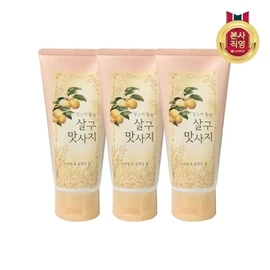 On the Body Apricot Scrub &amp; Cleansing Foam 120g x 3, no options / 온더바디 살구 스크럽 앤 클렌징 폼 120g x3개, 선택사항없음