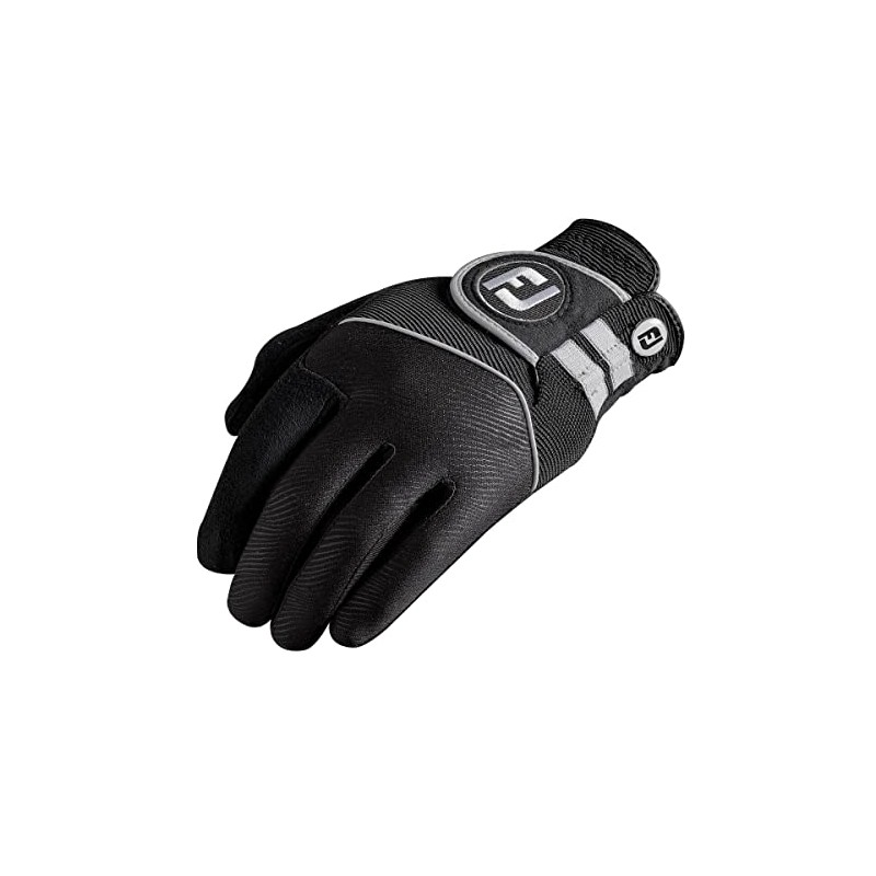 FootJoy RainGrip Men's Golf Gloves Pair,Black,S