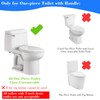 Toilet Flush Valve for One Piece Toilets with Flapper and