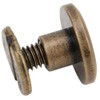 Brass Studs, 50 Sets 6.5mm Brass Flat Head Studs Chicago