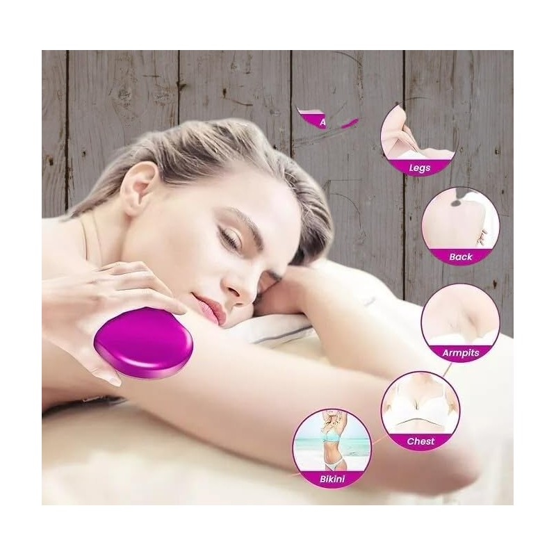 Crystal Hair Eraser, Reusable Hair Removal and Exfoliation Tool (Diamond)