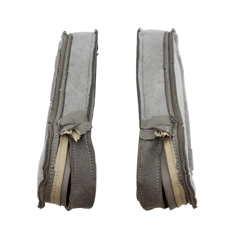 FZJDSD 2pcs Plain Gray Leather Seat Armrest Cloves Compatible with