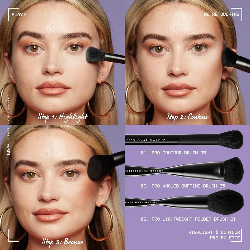 Nyx Professional Makeup, Paleta de iluminadores y contour