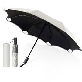 Folding Umbrella, Sun Umbrella, UV Protection, For Both Sunny and Rainy Weather, 8 Ribs, Folding Umbrella, One-Touch Automatic Open/Close, Light Reflecting Tape, Women's, Full Light Blocking, Heat